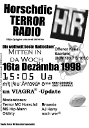 Horschdic Terror Radio - Flyer der Dezembersendung 1998